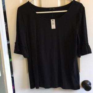 Classic black top, dress up or down!